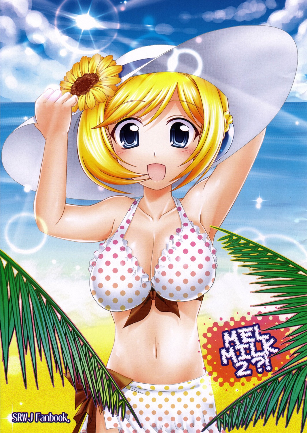 bikini, cleavage, melua_melna_meia, shigemiya_kyouhei, super_robot_wars, swimsuits