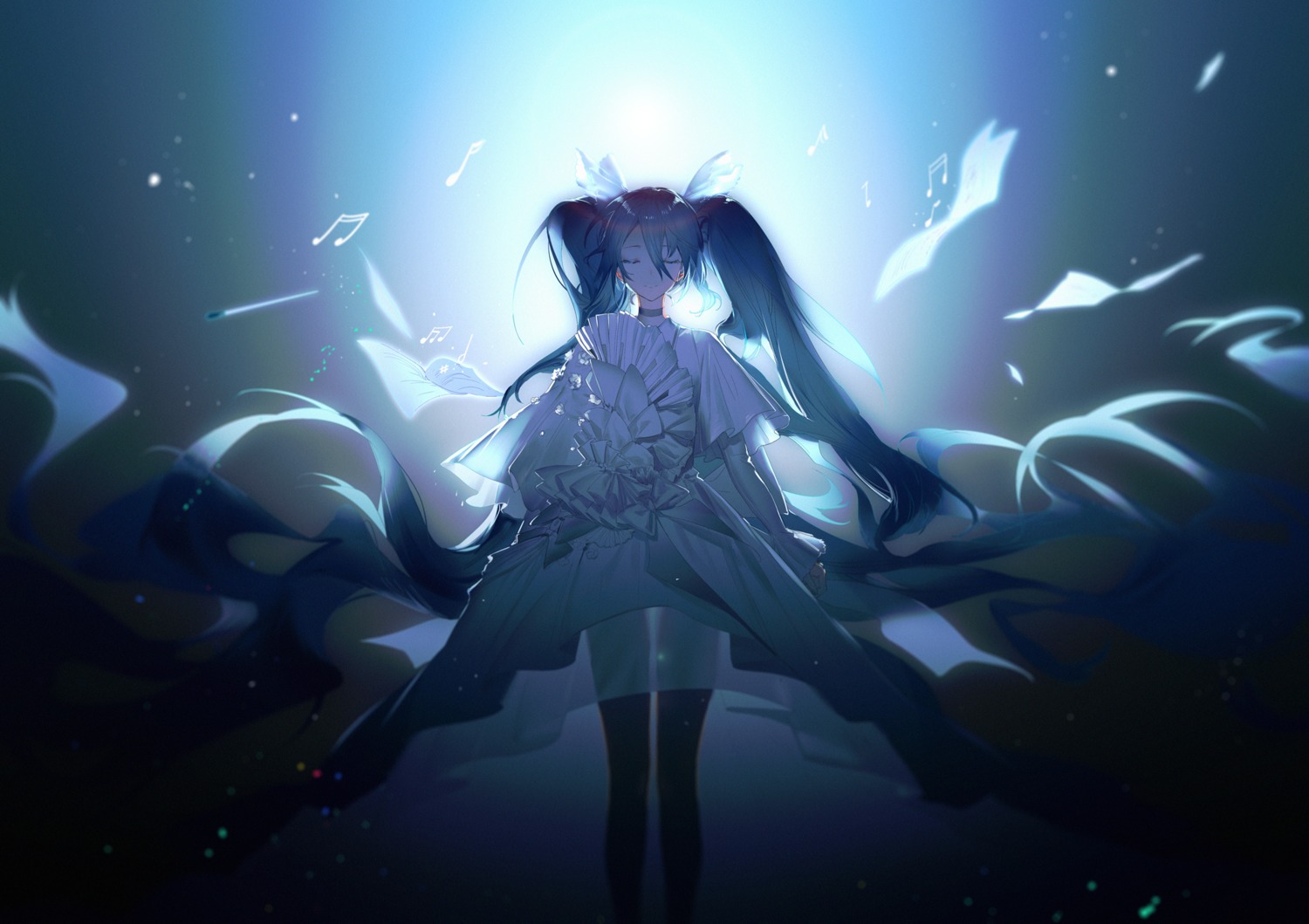 hatsune_miku, see_through, vocaloid, yyb