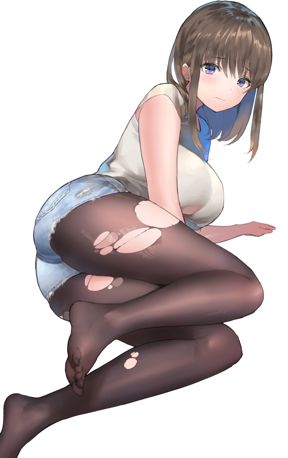 feet, hinako_(anzu15), pantyhose, torn_clothes