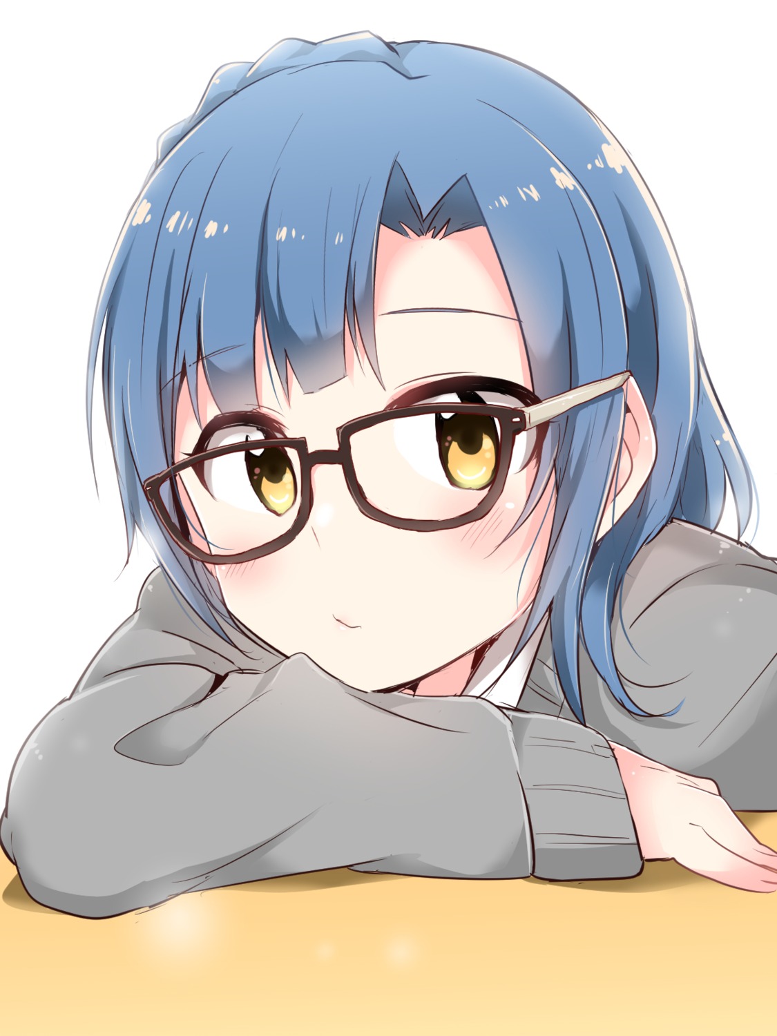 megane, nanao_yuriko, sweater, the_idolm@ster, the_idolm@ster_million_live!, yasaka_shuu