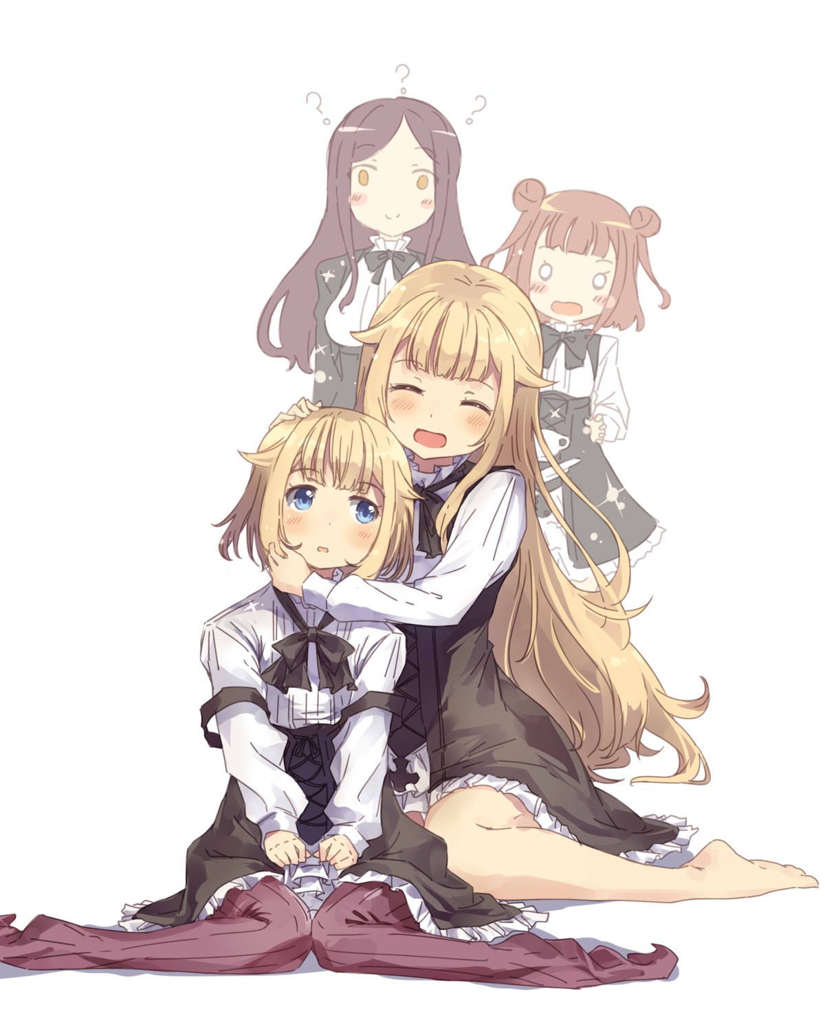 ange_(princess_principal), beatrice_(princess_principal), dorothy_(princess_principal), normaland, princess_(princess_principal), princess_principal, seifuku, thighhighs