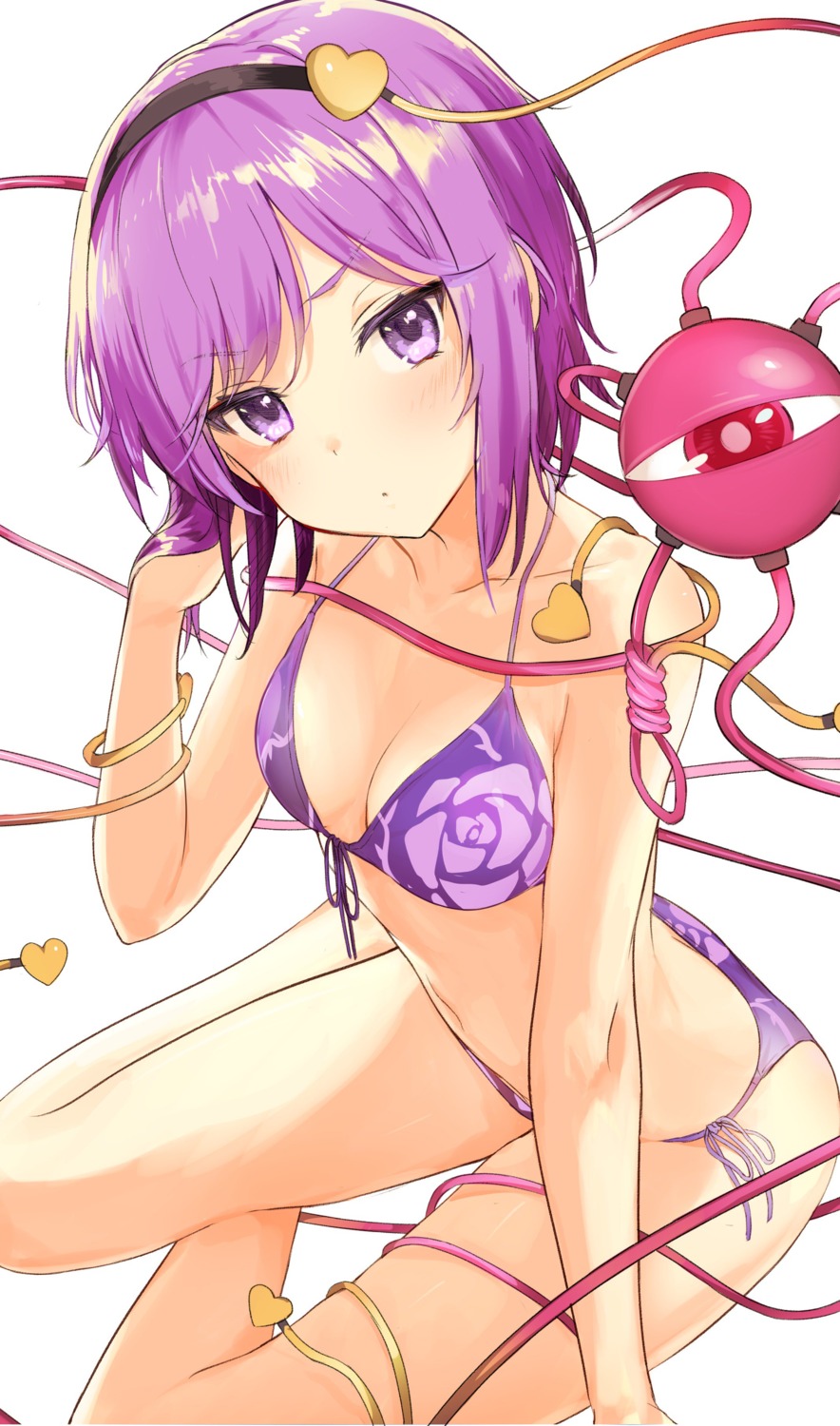 bikini, cleavage, komeiji_satori, miruto_netsuki, swimsuits, touhou