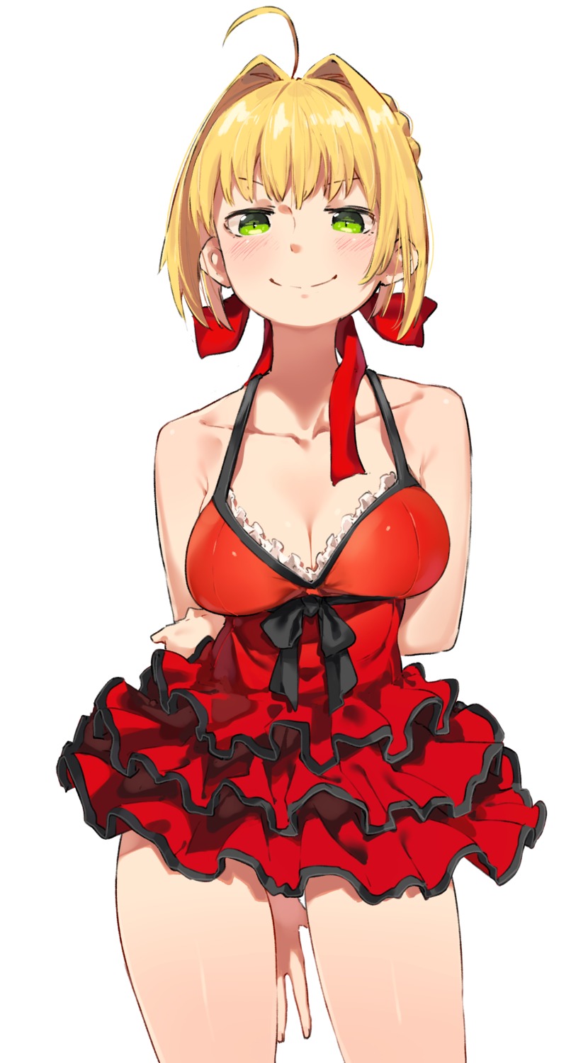 cleavage, dress, fate/extra, fate/extra_ccc, fate/stay_night, kei_(soundcross), nero_claudius_(fate)