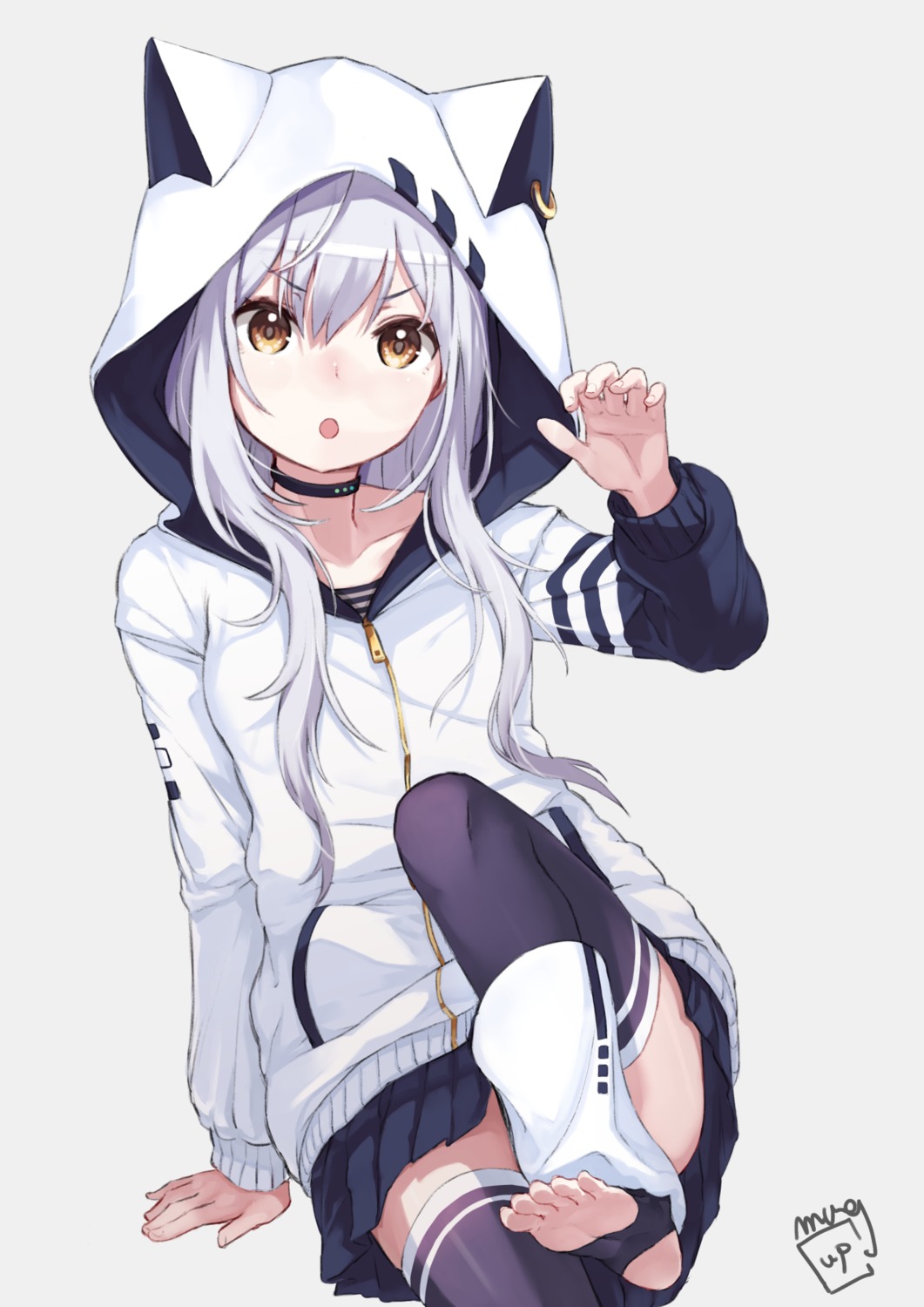 animal_ears, azuma_lim, azuma_lim_(character), feet, mugcup, thighhighs