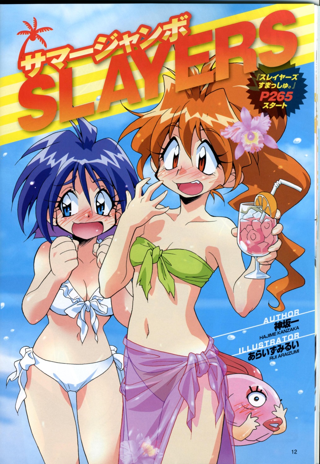 amelia_wil_tesla_seyruun, araizumi_rui, bikini, lina_inverse, screening, slayers, swimsuits