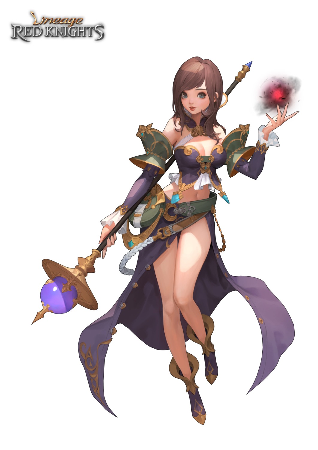 armor, cg, cleavage, lineage, lineage_red_knights, tagme, weapon