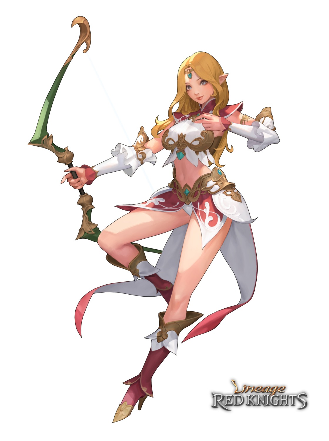 armor, cg, heels, lineage, lineage_red_knights, pantsu, pointy_ears, tagme