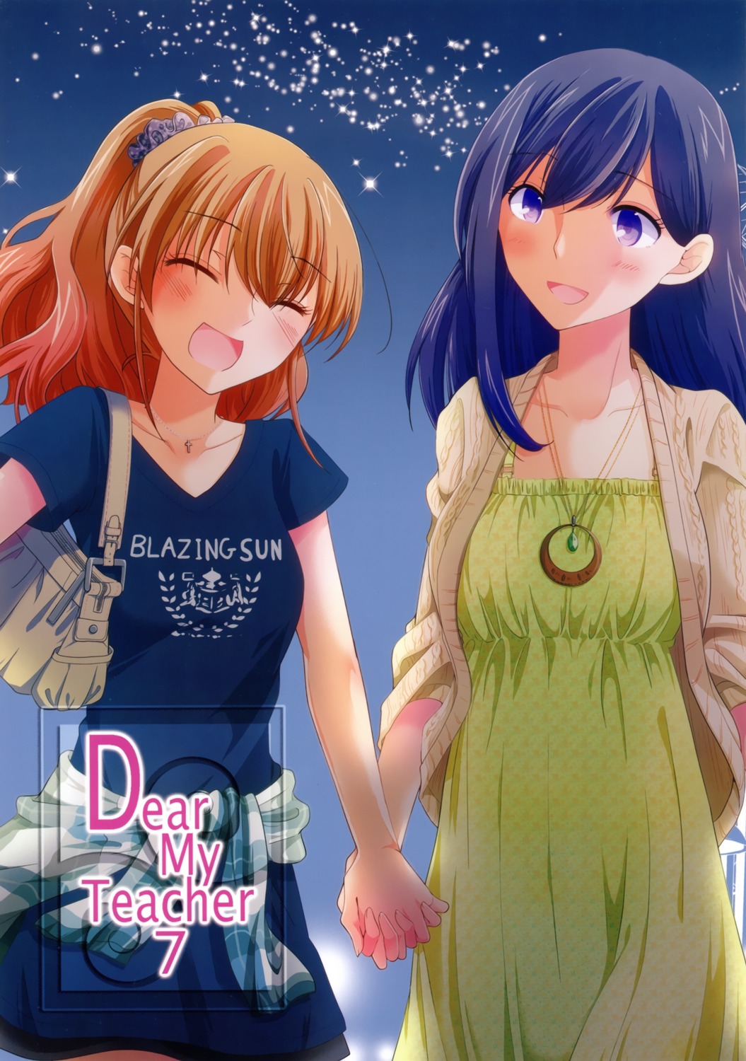 ajiichi, dress, sweater, yuri