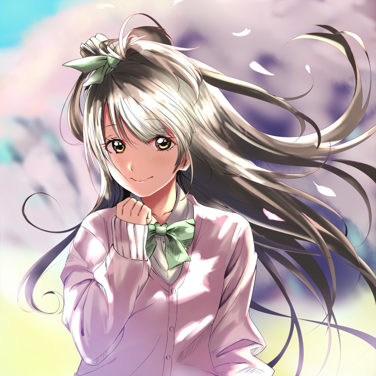 bunbun_(midukikome), love_live!, love_live!_(series), minami_kotori, seifuku, sweater