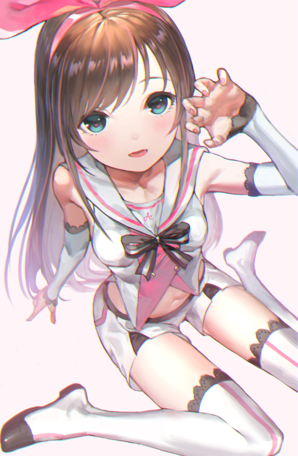 hinako_(anzu15), kizuna_ai, kizuna_ai_inc., thighhighs