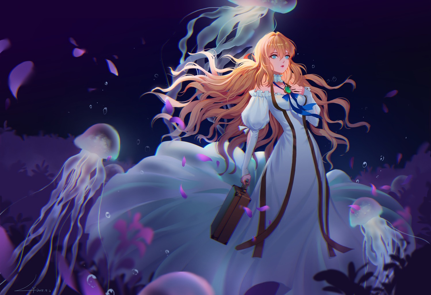 dress, lian_yao, violet_evergarden, violet_evergarden_(character)