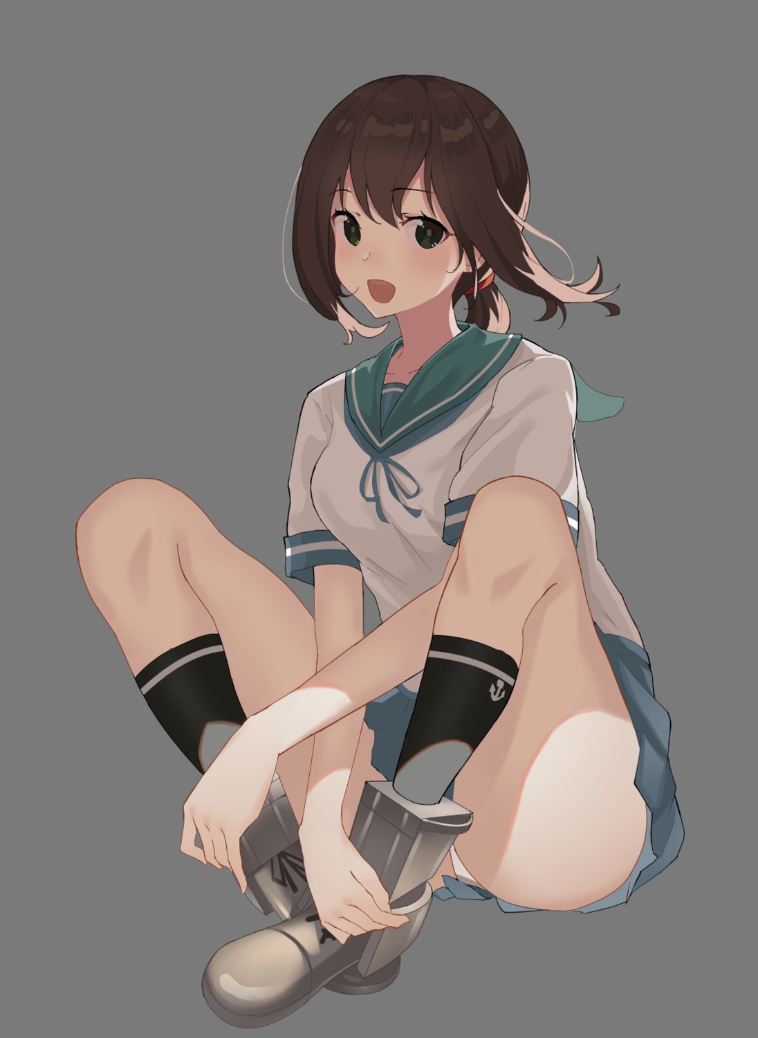 fubuki_(kancolle), kantai_collection, oweee, pantsu, seifuku