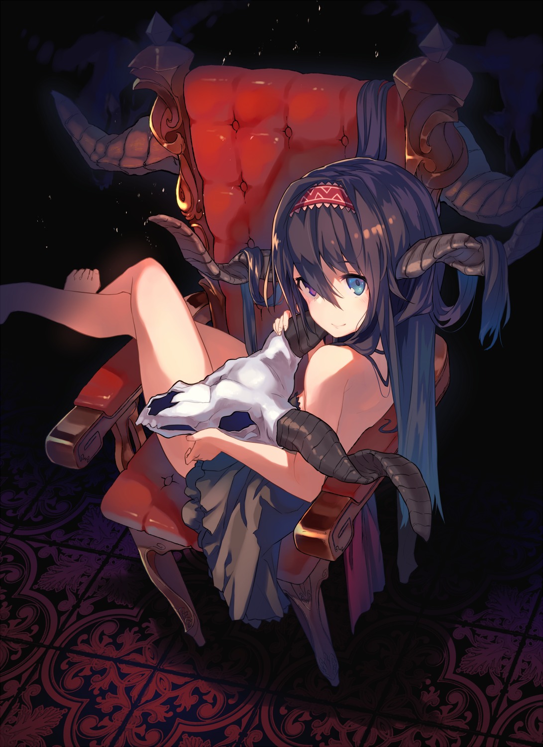 dress, horns, yoo_(tabi_no_shiori)