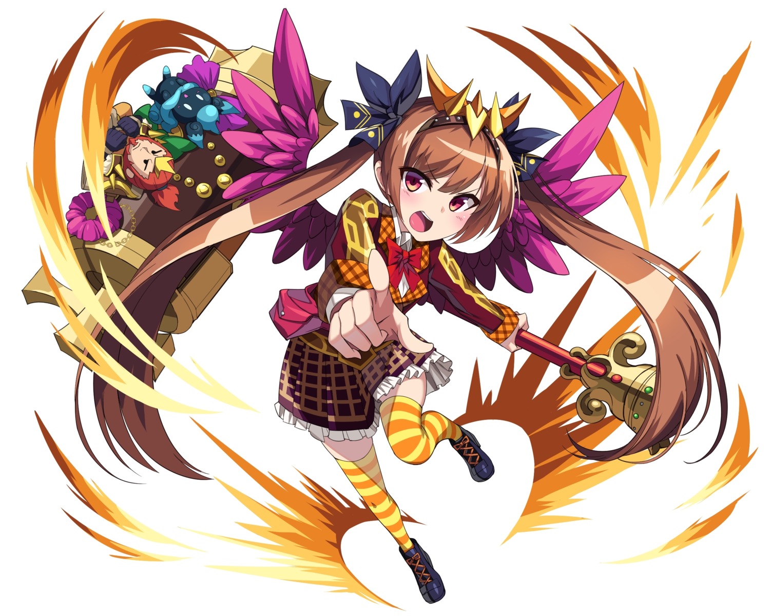 elemental_story, heels, tagme, thighhighs, weapon