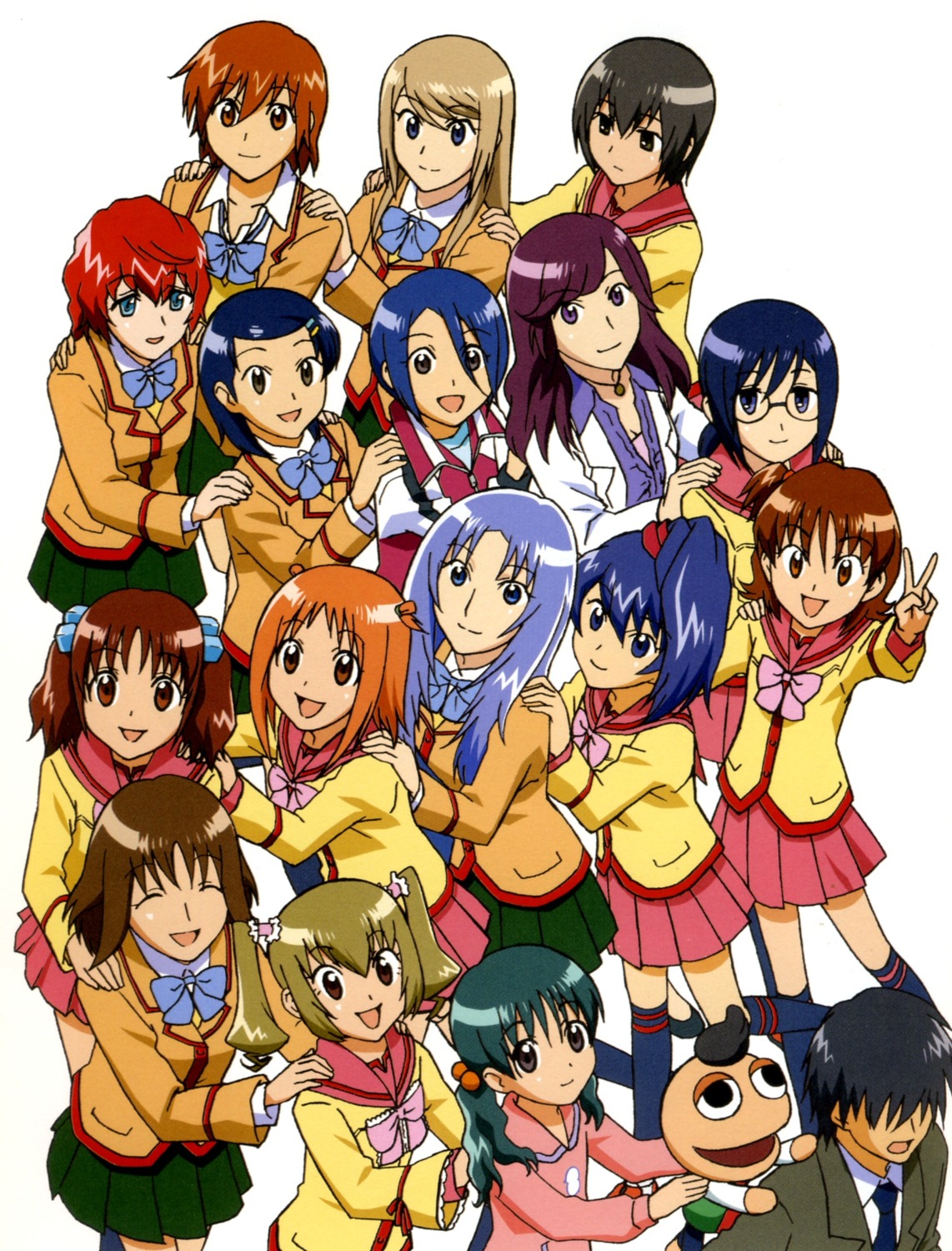 cyndi_manabe, ginga_kuon, gokujou_seitokai, hida_sayuri, hisakawa_macchi, ichikawa_mayura, izumi_kaori, jinguuji_kanade, katsura_minamo, katsura_seina, kinjou_nanaho, kutsugi_kotoha, oome_ayumu, pucchan, randou_rino, seifuku, tsunomoto_rein