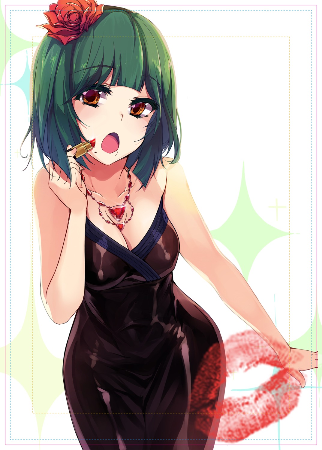 cleavage, cream_(artist), dress