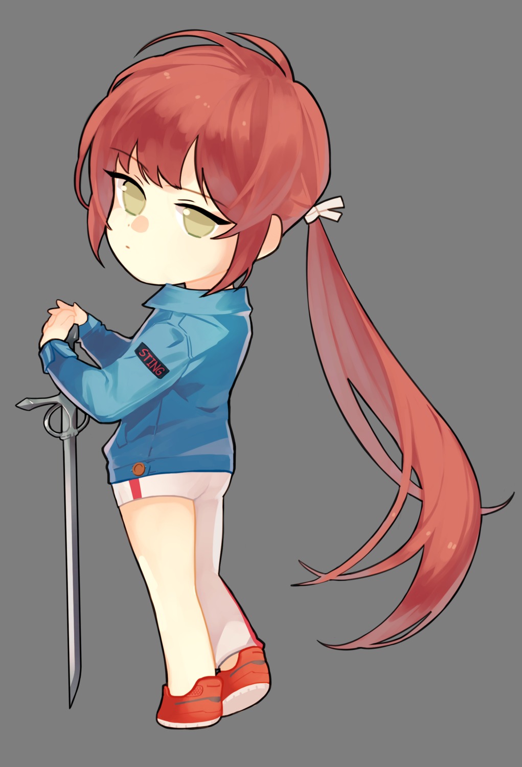 black_survival, chibi, fiora_pellerin, sword, tagme, transparent_png