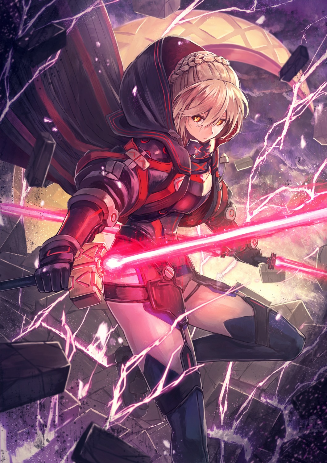 armor, fate/grand_order, heroine_x_alter, kuroi_susumu, stockings, sword, thighhighs