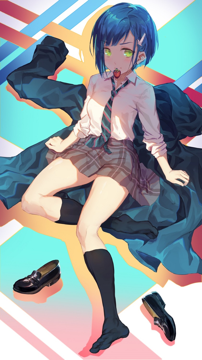 darling_in_the_franxx, ichigo_(darling_in_the_franxx), seifuku, usanekorin