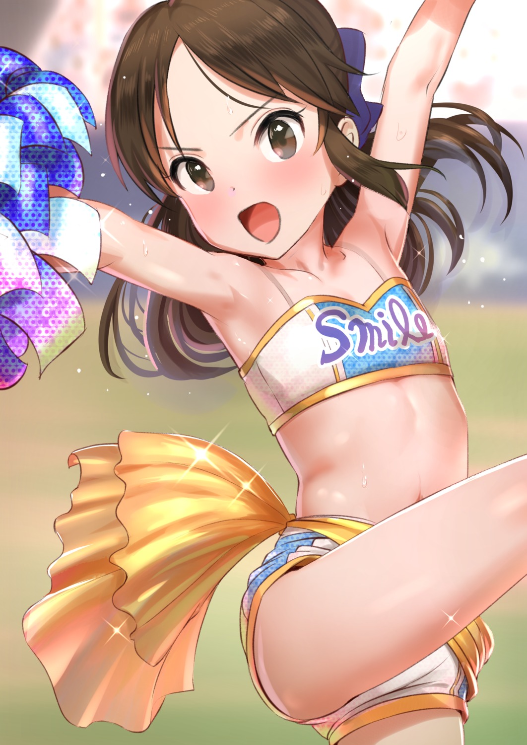 cheerleader, pettan_p, tachibana_arisu, the_idolm@ster, the_idolm@ster_cinderella_girls, the_idolm@ster_cinderella_girls_u149, wet