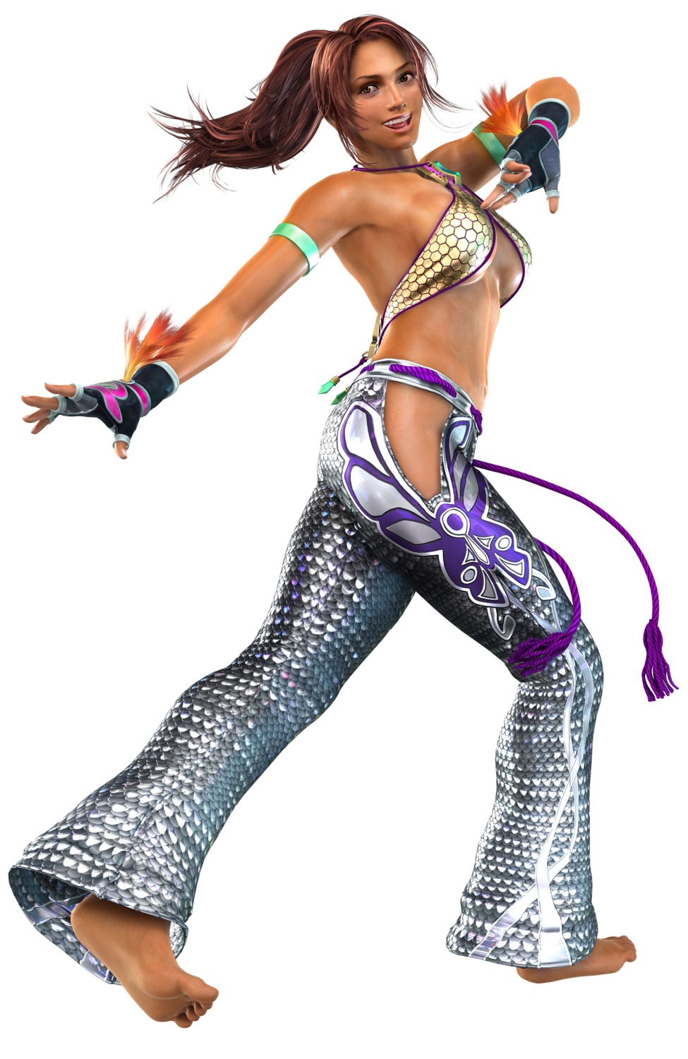 bikini_top, cg, christie_monteiro, feet, namco, swimsuits, tekken, underboob