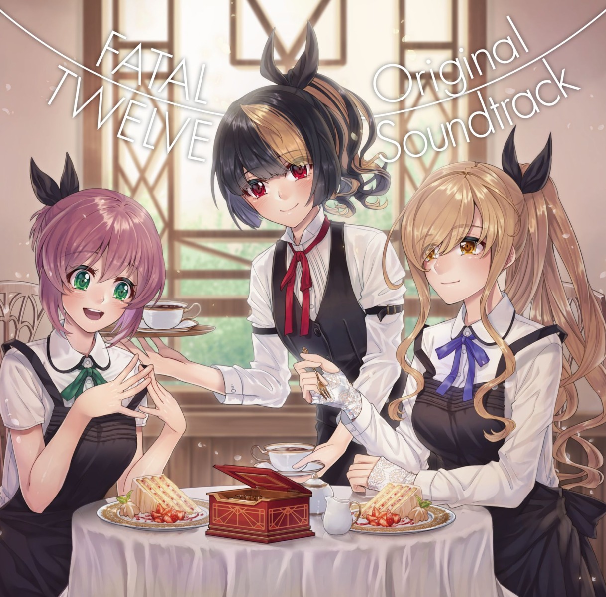 disc_cover, fatal_twelve, hitsuji_naomi, lycoris_(game_brand), mishima_miharu, seifuku, shio_kouji, shishimai_rinka