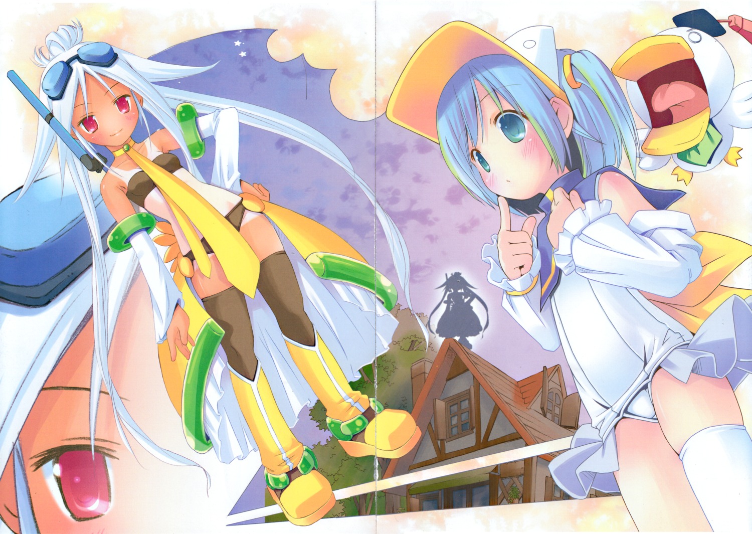 ah-kun, bikini, crease, fixme, magical_himawari, moetan, pastel_ink, pop