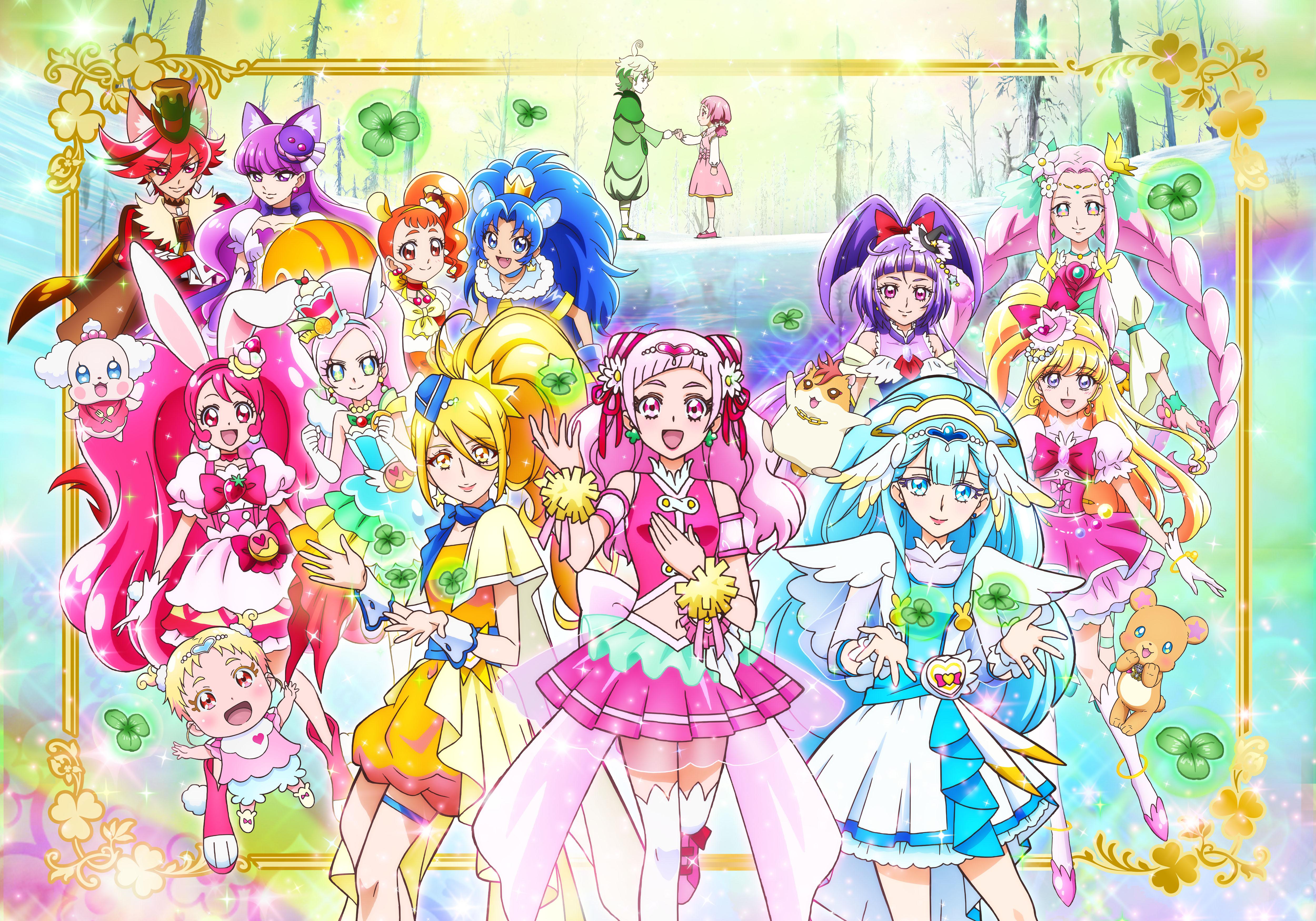 animal_ears, arisugawa_himari, asahina_mirai, bunny_ears, dress, garter, haa-chan, hug-tan
