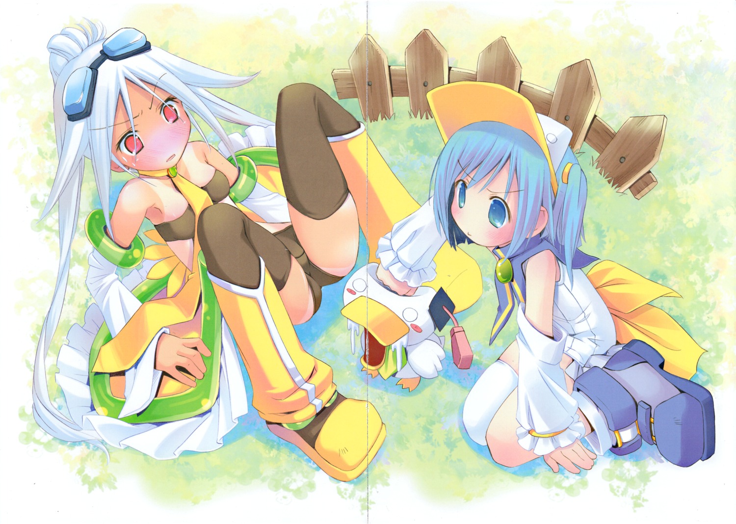 ah-kun, bikini, crease, fixme, magical_himawari, moetan, pastel_ink, pop, school_swimsuit, swimsuits, tan_lines, thighhighs