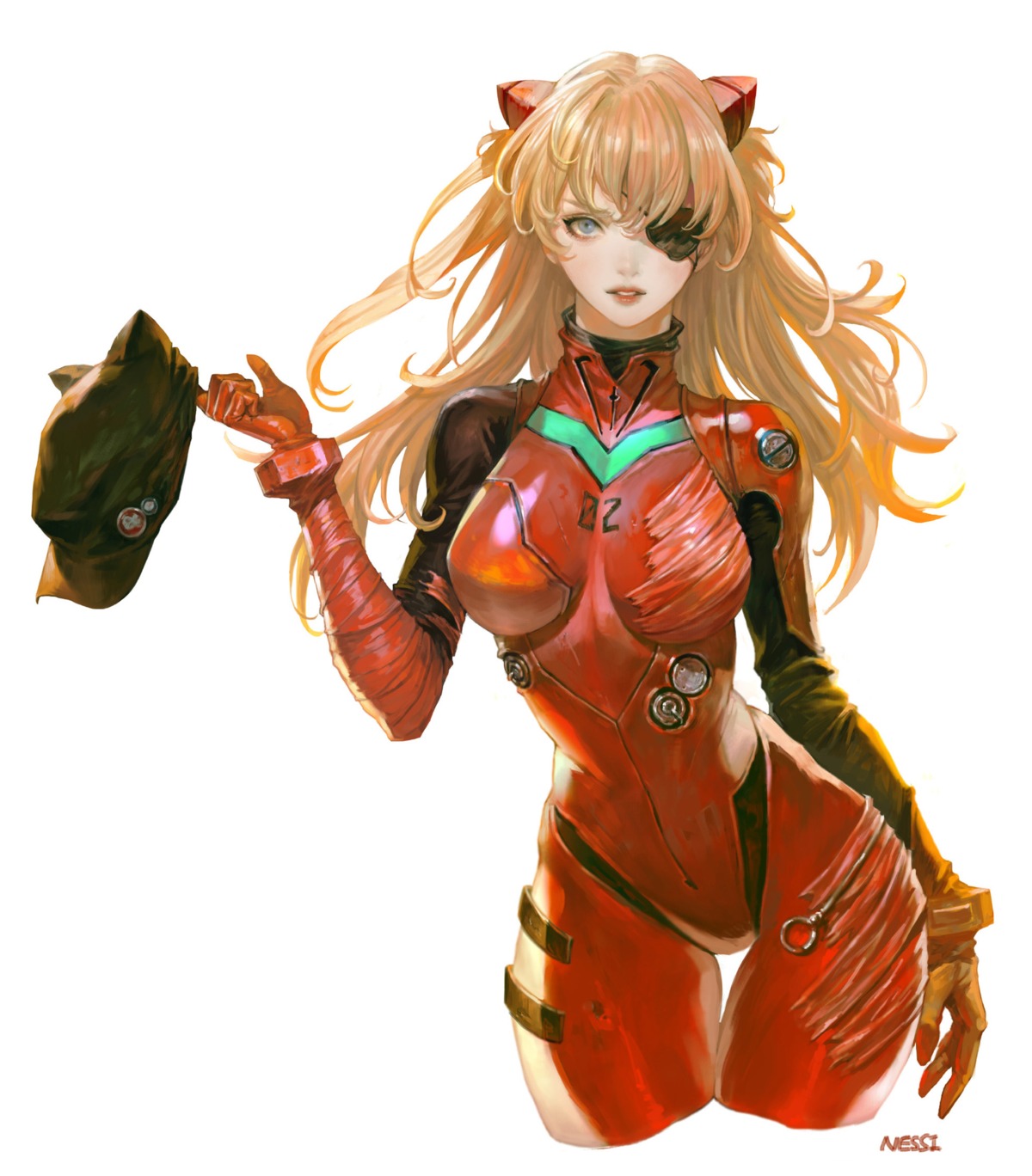 bodysuit, eyepatch, neon_genesis_evangelion, nessi, souryuu_asuka_langley