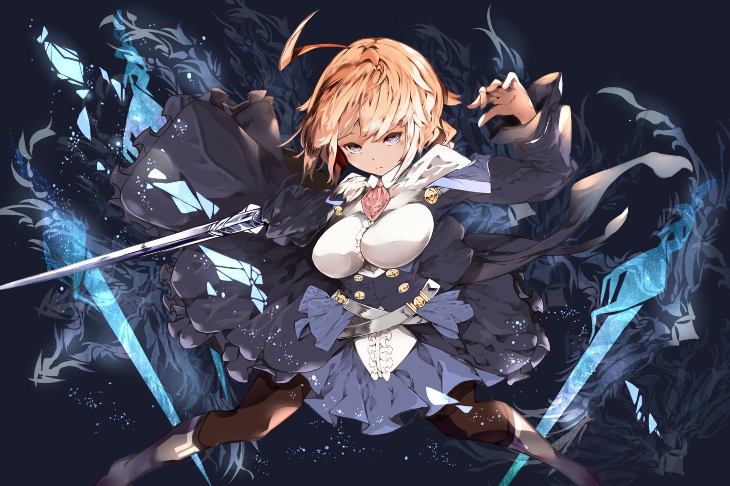 blazblue, es_(xblaze_code:_embryo), pantyhose, sword, tagme, xblaze_code:_embryo