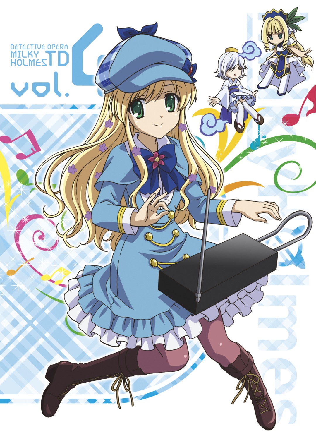 cordelia_glauca, dress, heels, japanese_clothes, pantyhose, tantei_kageki_milky_holmes_td, tantei_opera_milky_holmes, thighhighs