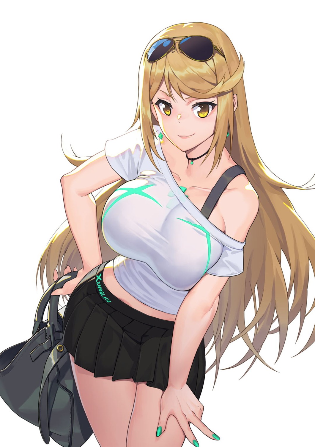 hikari_(xenoblade_2), madyy, megane, xenoblade_(series), xenoblade_2