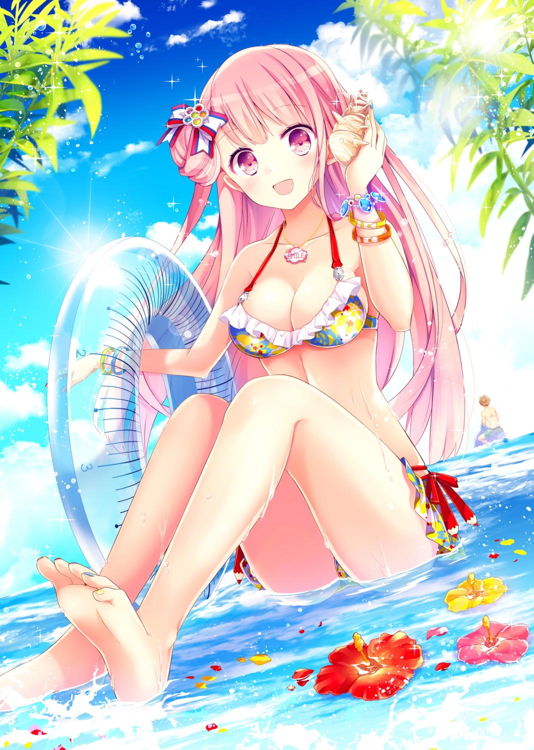 bikini, cleavage, feet, goma_(11zihisin), swimsuits, wet