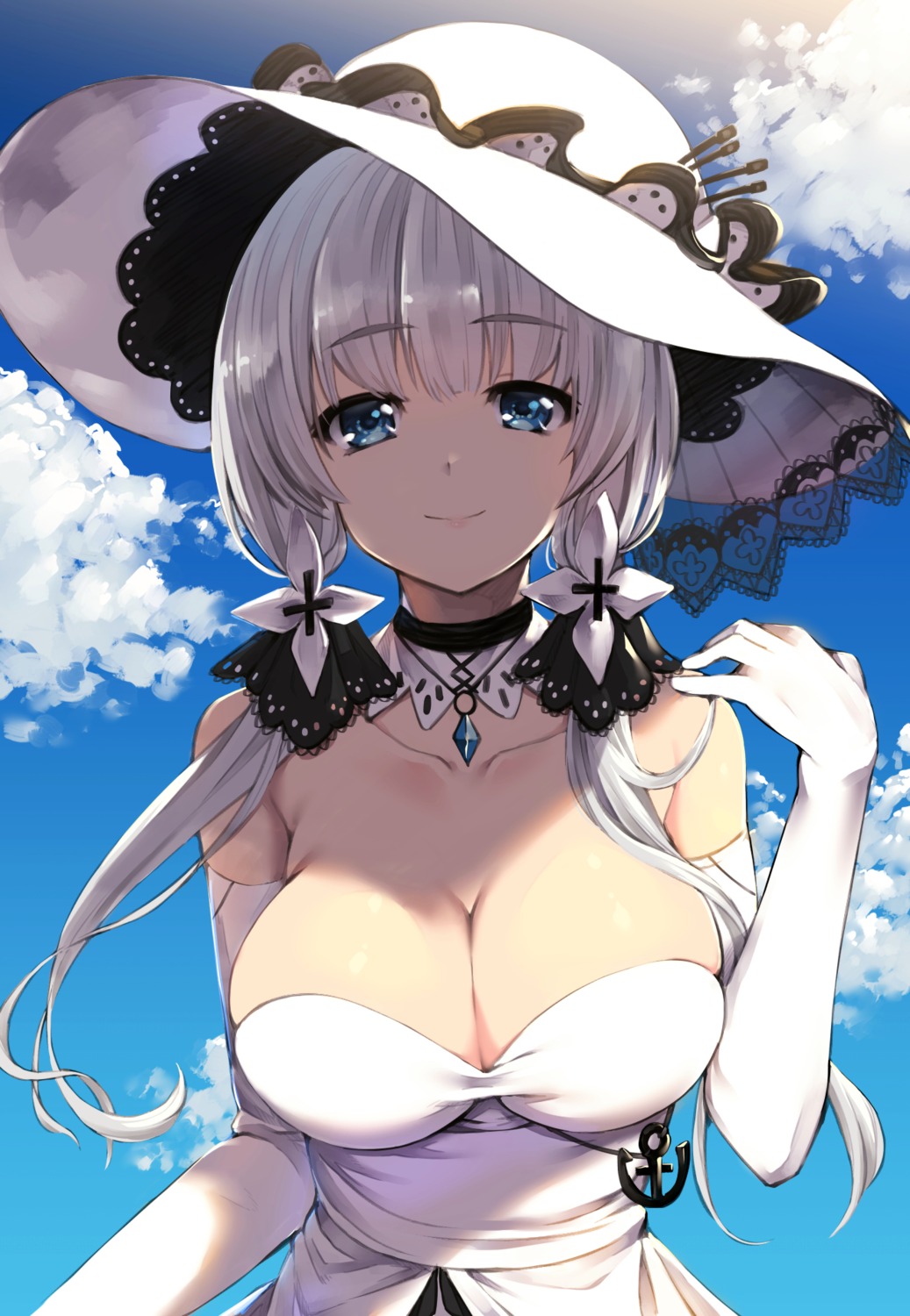 akanagi_youto, azur_lane, cleavage, illustrious_(azur_lane)