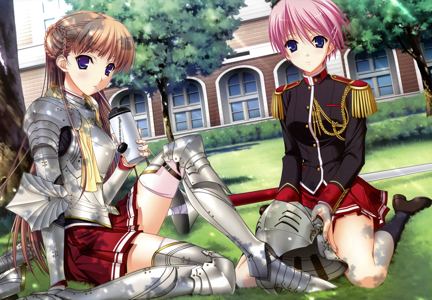 armor, detexted, kisaki_mio, komori_kei, noel_marres_ascot, possible_duplicate, ricotta, seifuku