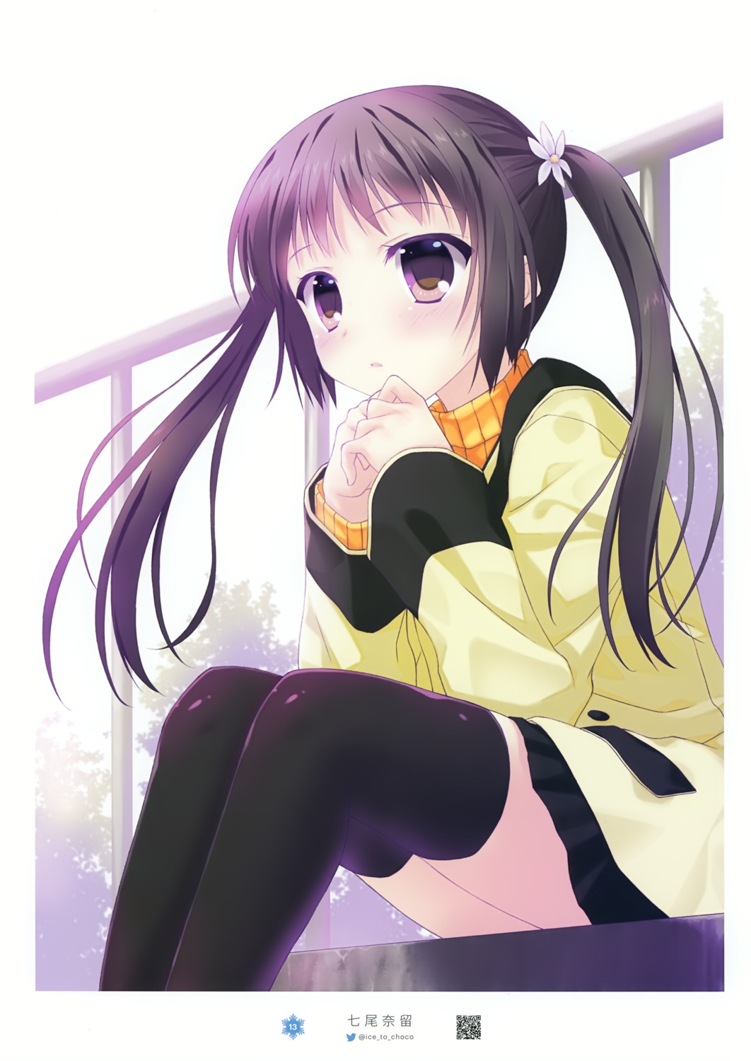 mizuki_mana, nanao_naru, sweater, thighhighs, white_album