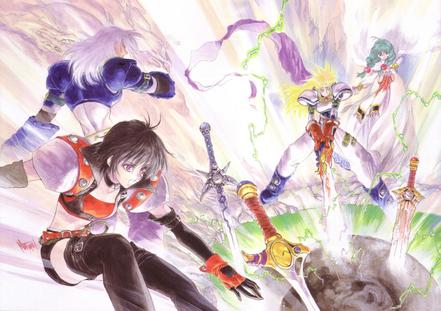 inomata_mutsumi, philia_philis, rutee_katret, stan_aileron, tales_of, tales_of_destiny, woodrow_kelvin