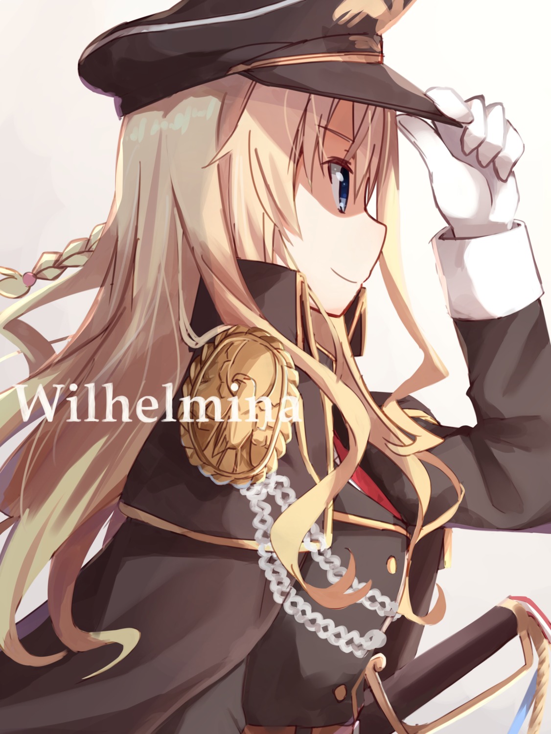 high_school_fleet, kapatarou, sword, uniform, wilhelmina_braunschweig_ingenohl_friedeburg