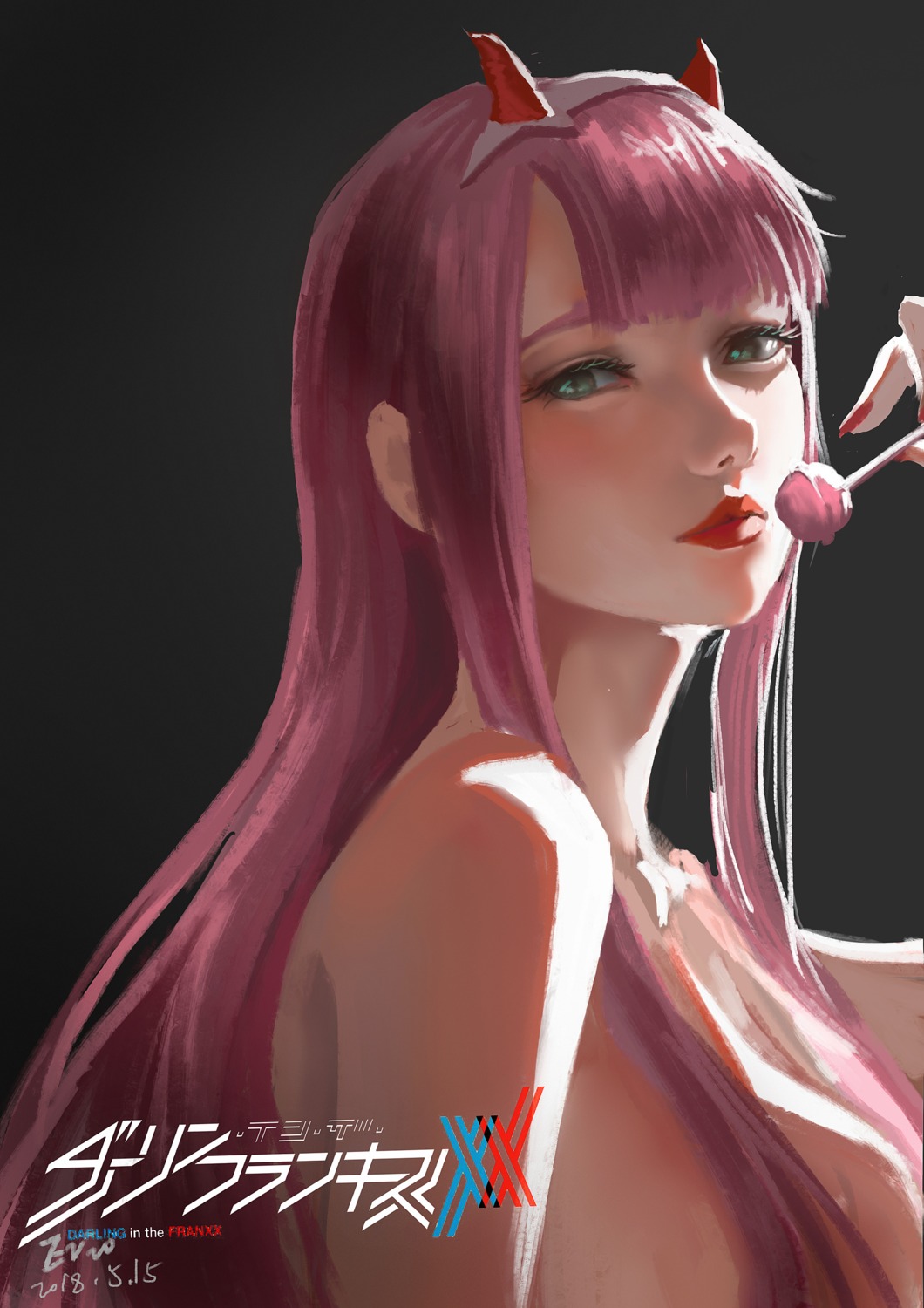 darling_in_the_franxx, erio, horns, naked, zero_two_(darling_in_the_franxx)
