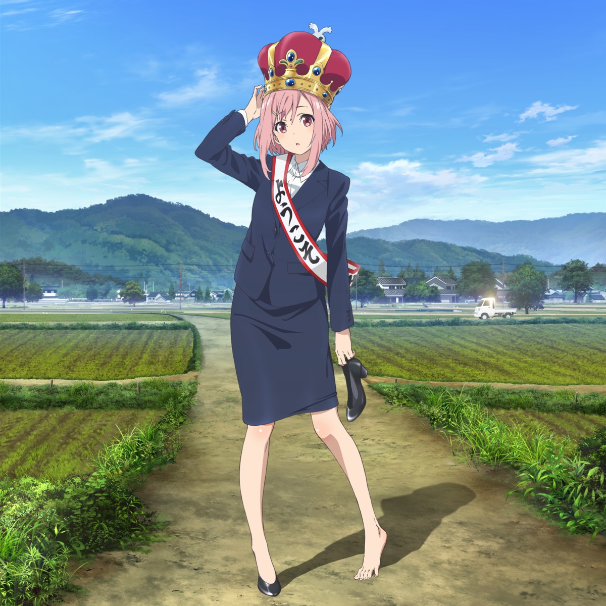 business_suit, heels, koharu_yoshino, sakura_quest