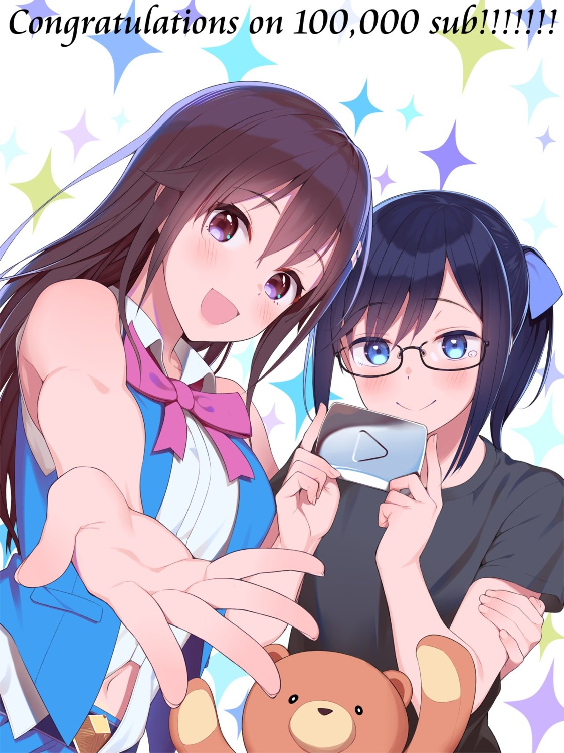 ankimo, hololive, lunch, megane, tokino_sora, yuujin_a_(hololive)