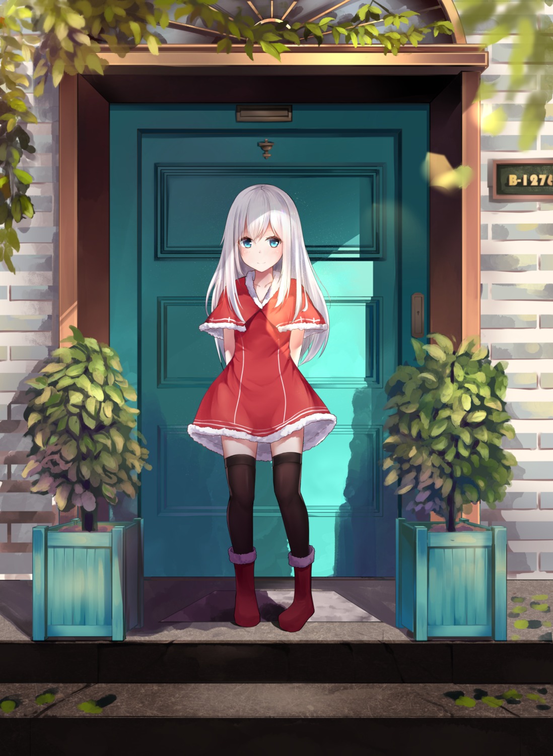 dress, karin_(fineyanny), thighhighs