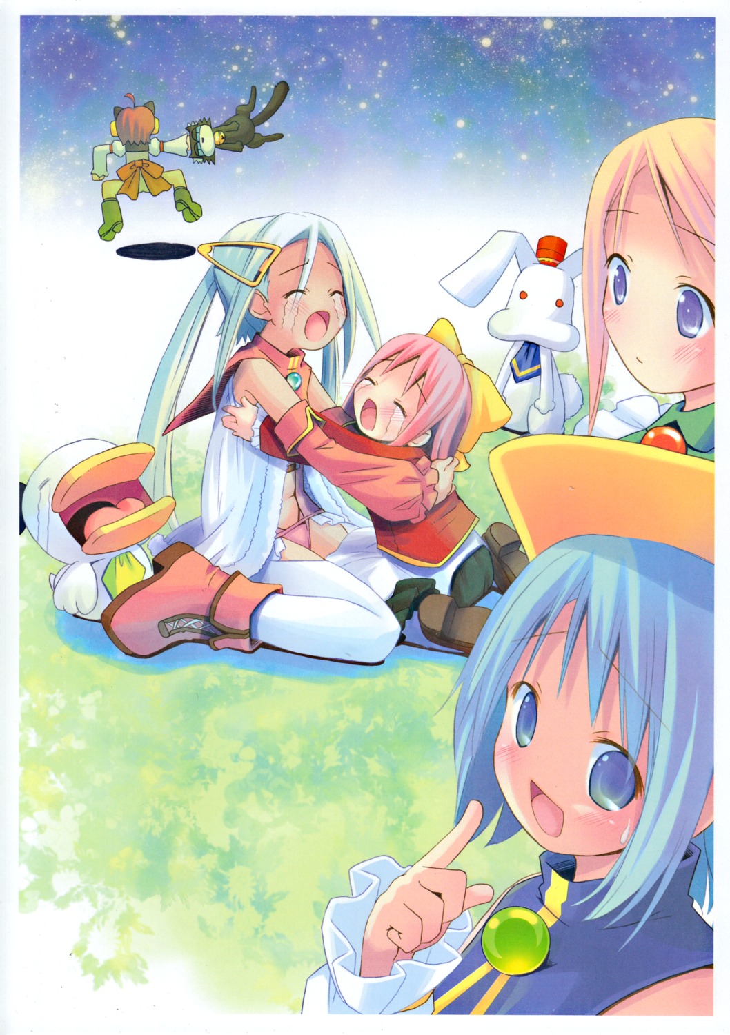 ah-kun, animal_ears, ka-kun, magical_himawari, moetan, na-kun, neko, nekomimi