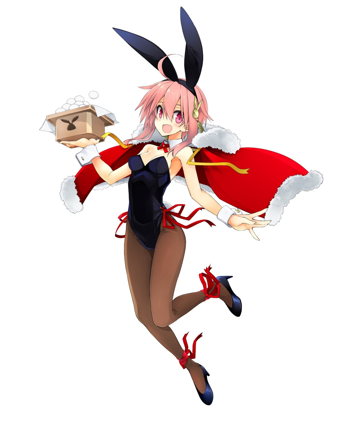 10mo, animal_ears, bunny_ears, bunny_girl, cleavage, fudouyukimitsu, heels, pantyhose, tail, tenka_hyakken