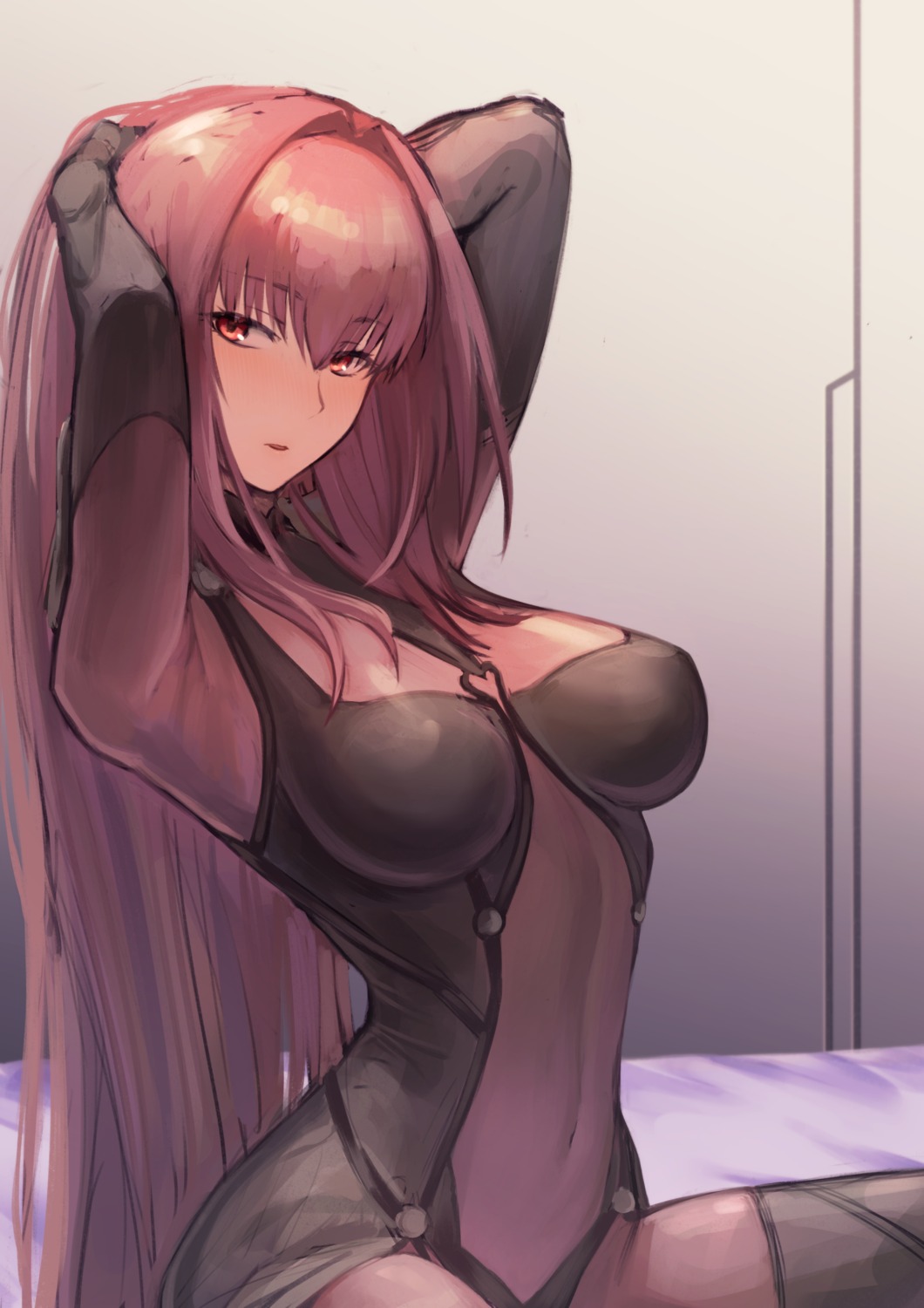 bodysuit, emoshon, fate/grand_order, scathach_(fate)
