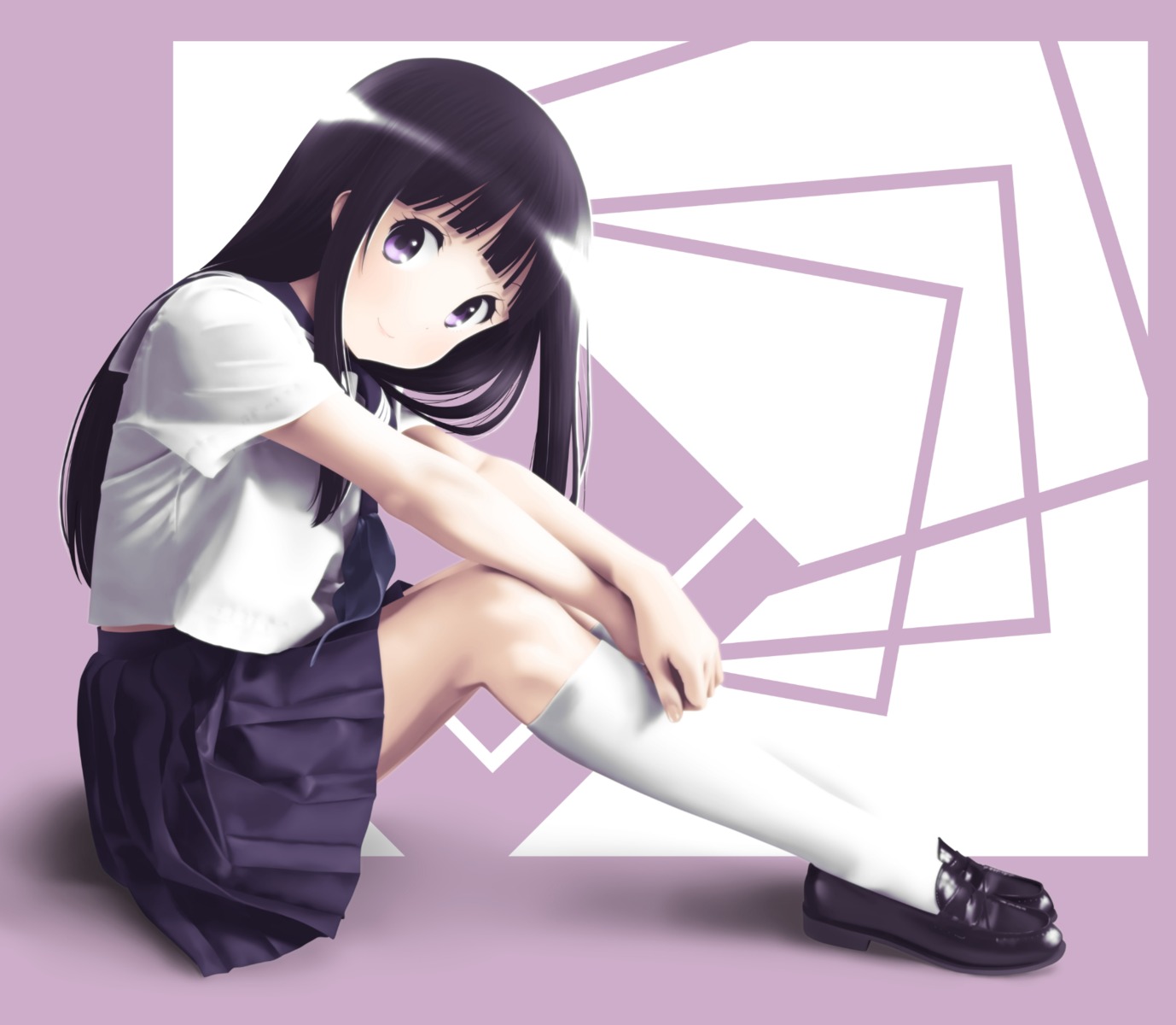 chitanda_eru, hyouka, seifuku, tora_tsugumi