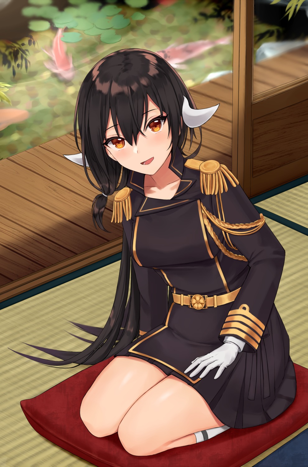 azur_lane, horns, kinokorec, mikasa_(azur_lane), uniform