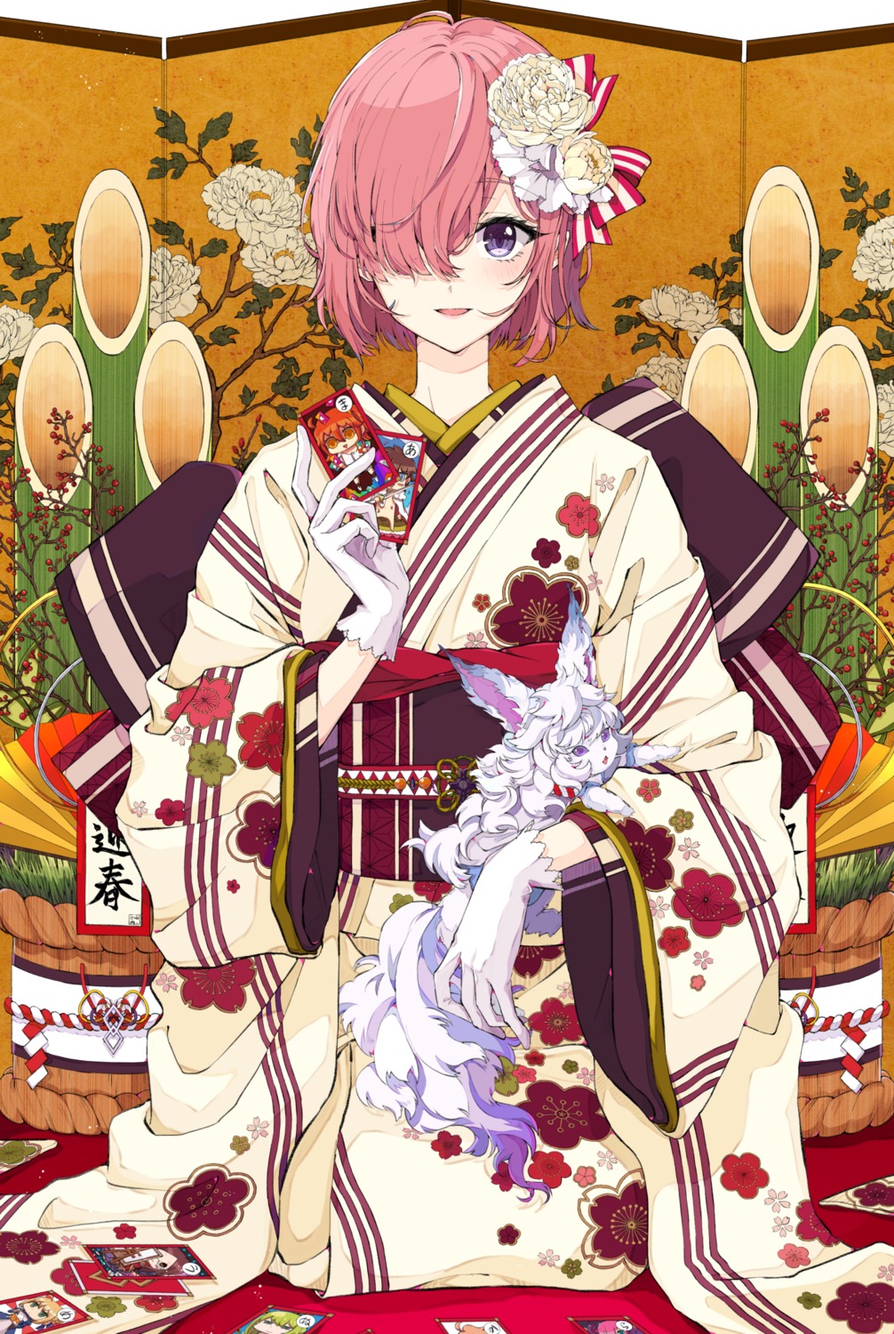 fate/grand_order, kimono, mash_kyrielight, osanai