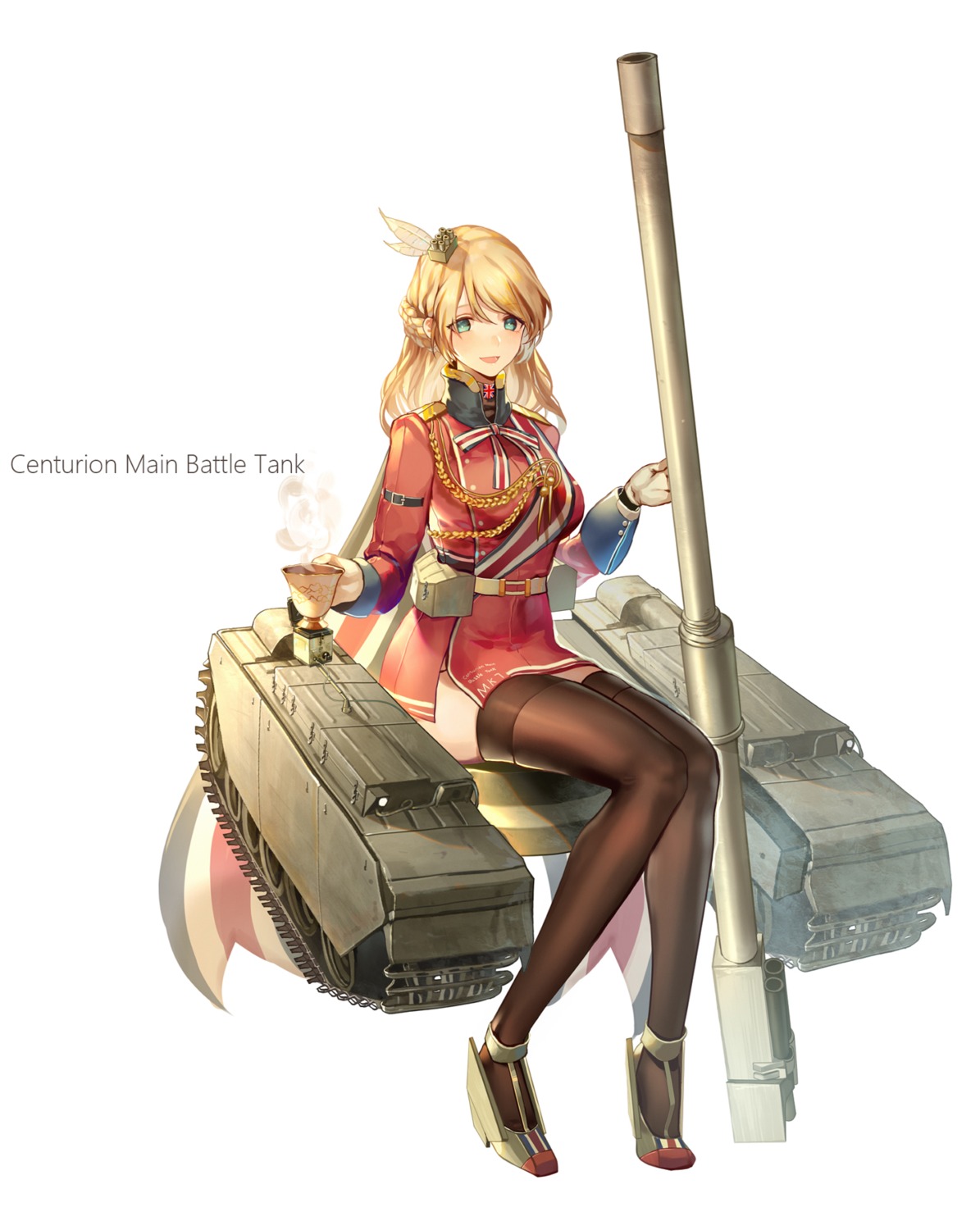 ajirui, heels, thighhighs, uniform